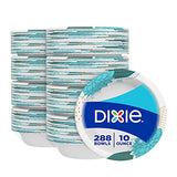 Dixie Ultra  Paper Bowls, 10oz, Dessert or Light Lunch Size Printed Disposable Bowl, 288 count (8 pack of 36 Bowls), Packaging and Design May Vary