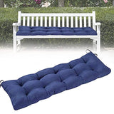 Snow keychain Indoor/Outdoor Bench Cushion,Patio Seat Cushions for Benches,Garden Bench Cushion,Porch Swing Seating Pad,Loveseat Cushion,Replacement Seat Pads for Lounger Garden Furniture Metal Wooden Bench(Navy)