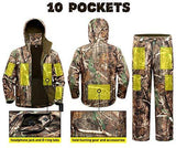 NEW VIEW Hunting Jacket Waterproof Hunting Camouflage Hoodie for Men,Hunting Suit