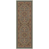 Sweet Home Stores Medallion Design Non-Slip Rubber Backing Runner Rug, 2'2" X 6'0", Seafoam