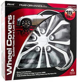 Pilot Automotive WH555-16GM-B Universal Fit Spyder Wheel Cover [Set of 4]