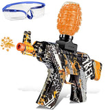 Anstoy Electric with Gel Ball Blaster AEG AKM-47 for Outdoor Activities-Fighting Shooting Team Game (Yellow)