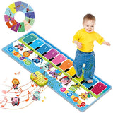 Joyjoz Floor Piano Mat, Upgraded Soft Musical Dance Mat Toddler Toys Kids Floor Piano Keyboard Mat Touch Playmat with Imitation Playing Music Creation, Early Education Toy Gift for Baby Girls Boys