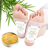 YTF TEWEAE  Foot Pads - (60Pads) Ginger Foot Pads for Better Sleep and Anti-Stress Relief, Pure Natural Bamboo Vinegar and Ginger Powder Premium Ingredients Combination for Foot and Body Care.