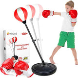 KMUYSL Punching Bag for Kids, Boxing Bag Set for Age 5,6,7,8,9,10, Height Adjustable Punching Bag Incl Boxing Gloves, Best Toy Gift for Boys