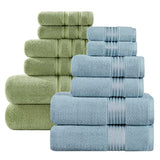 Sofi Towel 2022 New 700 GSM Premium Bathroom Towels Sets Clearance Turkish Plush Bath Towel Set 12 Piece Light Blue Sage Green