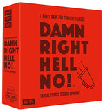 Hygge Games Damn Right, Hell no! - A Party Game for Straight talkers Red