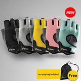 Glofit FREEDOM Workout Gloves, Knuckle Weight Lifting Shorty Fingerless Gloves with Curved Open Back, for Powerlifting, Gym, CrossFit, Women and Men