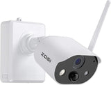 ZOSI C190 H.265+ 1080P WiFi Outdoor Security Camera with Two-Way Audio, IP67 Waterproof, 80ft Color Night Vision, AI Human Detection,Motion Alert, Smart Light and Sound Alarm,SD Card Storage