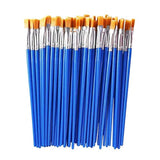 DAIKOYE Paint Brushes Set 60 Pcs Nylon Flat Hair for Acrylic Oil Watercolor Art Painting，Art Paintbrushes for Children