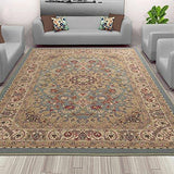 Sweet Home Stores Medallion Design Non-Slip Rubber Backing Runner Rug, 2'2" X 6'0", Seafoam