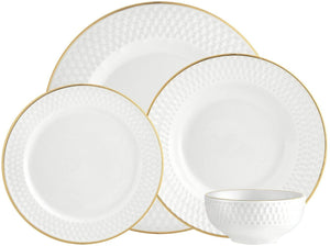 Godinger Silver Art Pique Gold 16pc Set