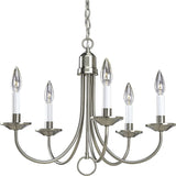 ZZCHML P4008-31 Five Light Chandeliers, 21-Inch Diameter x 16-Inch Height, Black