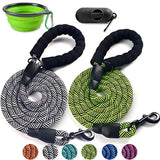 PAERCUTE 2 Pack6 FT Heavy Duty Dog Leash with Comfortable Padded Handle Reflective Dog leashes for Medium Large Dogs