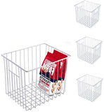 Homics Refrigerator Freezer Organizer Wire Storage Basket, Farmhouse Food Wire Bins Container with Handles for Kitchen