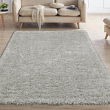 Ottomanson Flokati Collection Faux Sheepskin Shag Runner Rug, 2'7"X5', Beige