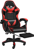 YSSOA Gaming Office High Back Computer Ergonomic Adjustable Swivel Chair, Red