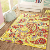 Sweet Home Stores Medallion Design Non-Slip Rubber Backing Runner Rug, 2'2" X 6'0", Seafoam