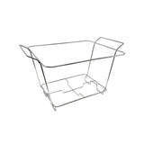 Party Essentials Elegance Full Size Heavy Duty Chafing Rack, Decorative Wire Buffet Rack Stand, Serving Trays Frame Food Warmer, Black (Case of 12)