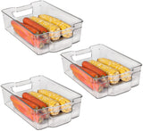 Septseven  Pantry Storage Bins for Refrigerator Organizing Clear，Freezer Organizer bins, Organization and Storage for Kitchen and Home, BPA Free Fridge Cabinet Organizer, Kitchen Storage Accessories.