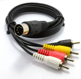 Kenable - Conector DIN macho de 5 pines a 4 conectores RCA macho de 6.6 ft (~ 6 pies)