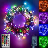 GONK Color Changing Led Christmas Lights,200 LED 66ft Plug in Powered Multicolor Christmas Tree Lights with Remote Control for Bedroom Party Indoor Outdoor Decorations-16 Colors