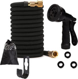 50 FT Garden Hose Expandable, 8 Function Spray Nozzle, Lightweight Anti-Kink Flexible Water Hose, with Shutoff Valve, 3/4