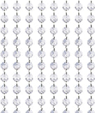 Crystal Acrylic Gems Bead Garland Strands, KinHom 16 Feet Hanging Clear 14mm Daimond Beads Chain Garlands for Manzanita Tree Centerpiece, Chandelier Bead Lamp Chain, Christmas/Wedding Party Decoration