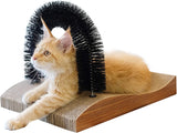 FUKUMARU Pet Fur Grooming Cat Scratching Pads, Cats Self Groomer Massager Scratcher Toy Brush