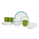 Corelle Winter Frost White Dinnerware Set  with lids (20-Piece, Service for 4)