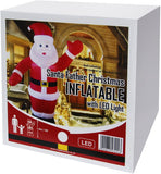 UNIFEEL Outdoor Santa Claus Self Inflating with Plug 6 feet Father Christmas LED Illuminated Waving Hand