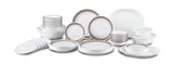 Corelle Winter Frost White Dinnerware Set  with lids (20-Piece, Service for 4)