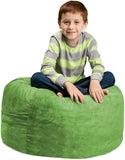 Chill Sack Bean Bag Chair: Large 2' Memory Foam Furniture Bean Bag - Big Sofa with Soft Micro Fiber Cover - Royal Blue