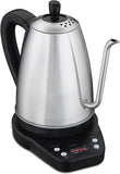 Hamilton Beach Gooseneck Pour Over Electric Tea Kettle, Water Boiler & Heater, 1.2 L, Cordless, Auto-Shutoff & Boil-Dry Protection, Stainless Steel (40899)