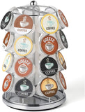 Nifty Solutions  Coffee Pod Carousel – Compatible with K-Cups, 35 Pod Pack Storage, Spins 360-Degrees, Lazy Susan Platform, Modern Black Design, Home or Office Kitchen Counter Organizer