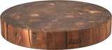 John Boos Block WAL-CCB183-R Classic Collection Walnut Wood End Grain Round Chopping Block, 18 Inches Round x 3 Inches