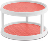 Copco Non-Skid 2 Tier Turntable, 12 inch, Coral