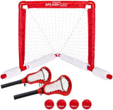 GoSports Splash Hoop 360 & Splash Pass Floating Pool Games - Choose Between Basketball, Football and Lacrosse - Set Includes Hoop, Balls and Pump