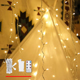 LED String Lights, by myCozyLite, Plug in String Lights, 49Ft 100 LED Warm White Lights with Timer, Waterproof, Perfect for Indoor and Outdoor use with 30V Low Voltage Transformer, Extendable