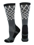 MadSportsStuff Elite Basketball Socks with Net Crew Length - Made in The USA