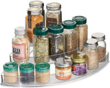 Tellshun Linus Plastic Spice Rack - 3 Tier Organizer for Kitchen, Cabinet, Countertops, Dresser, Office, Craft Room, 6.3 x 1.2 x 3.9 Inches, Clear