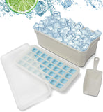 Ice Cube Bin Scoop Trays - Use It as a Portable Box in the Freezer, Shelves, Pantry by Marbrasse