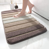 DEXI Bath Mat Bathroom Rug Absorbent Non-Slip Washable Shower Floor Mats Small Carpet 16