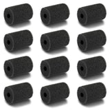 Gibot 12 Pack Professional Sweep Hose Scrubber Tail Replacement Scrubbers Fits Polaris 180, 280, 360, 380, 480,3900 Sport Vac-Sweep Pool Cleaner Sweep Hose Scrubber 9-100-3105, Black