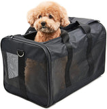 ScratchMe Pet Travel Carrier Soft Sided Portable Bag for Cats, Small Dogs, Kittens or Puppies, Collapsible, Durable, Airline Approved, Travel Friendly, Carry Your Pet with You Safely and Comfortably