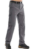 Mens Hiking Pants Adventure Quick Dry Convertible Lightweight Zip Off Fishing Travel Mountain Trousers