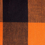 DII Cotton Buffalo Check Table Runner for Family Dinners or Gatherings, Indoor or Outdoor Parties, Halloween, & Everyday Use (14x72",  Seats 4-6 People), Orange & Black