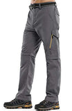 Mens Hiking Pants Adventure Quick Dry Convertible Lightweight Zip Off Fishing Travel Mountain Trousers