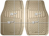 Custom Accessories Armor All 78842 4-Piece Tan All Season Rubber Floor Mat