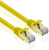 TNP Cat6 Ethernet Patch Cable (20 Inch) - Professional Gold Plated Snagless RJ45 Connector Computer Networking LAN Wire Cord Plug Premium Shielded Twisted Pair (Orange)